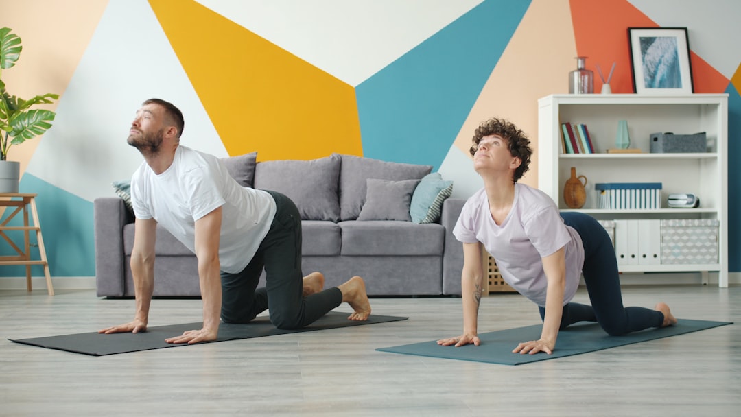 Photo routine of home workout